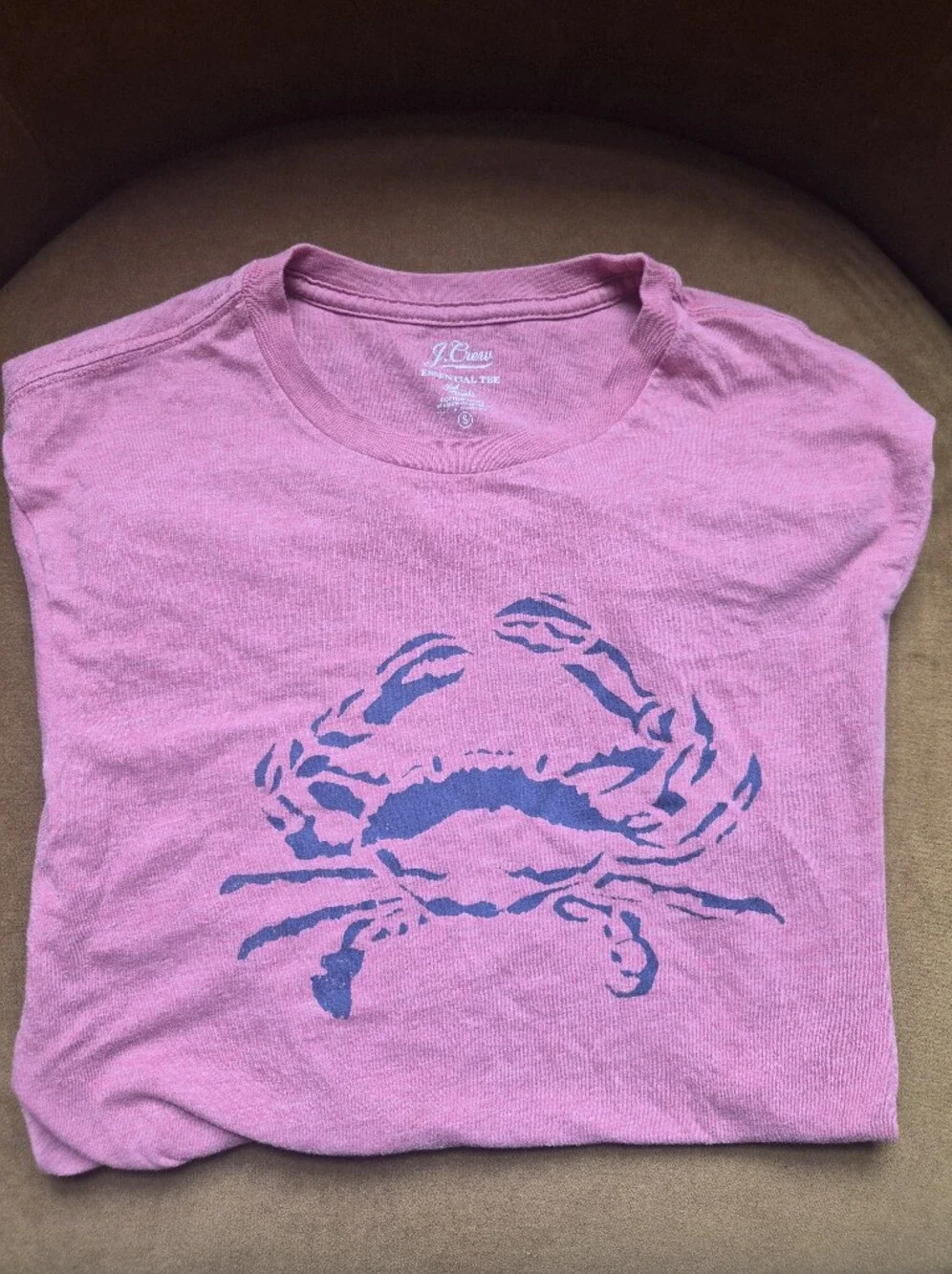 J. Crew Pink Essential Tee with Subtle Heather
